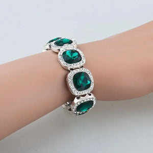 Crystal Women Bracelet Silver Chain Bracelet