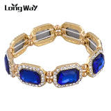 Crystal Women Bracelet Silver Chain Bracelet