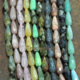 Teardrop Gem Stones Beads Prehnites Moonstone Jades Jaspers Crystal Quartzs