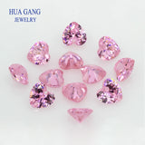 Heart Shape Pink CZ Stone For Jewelry Making