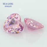 Heart Shape Pink CZ Stone For Jewelry Making