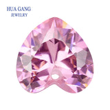 Heart Shape Pink CZ Stone For Jewelry Making