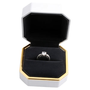 LED Light Jewelry Gift Wedding Ring Display Case