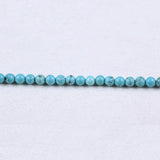 4mm Round Stabilized Turquoise Beads