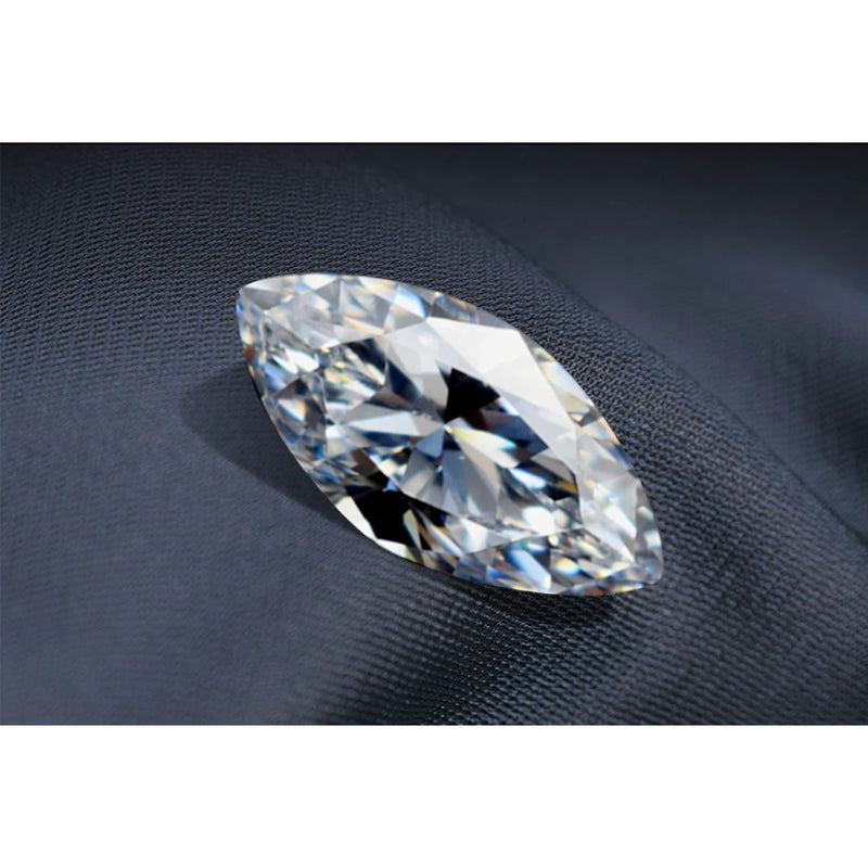 D VVS1 Marquise Cut Loose Gemstone 0.2ct-3ct Diamond Moissanite