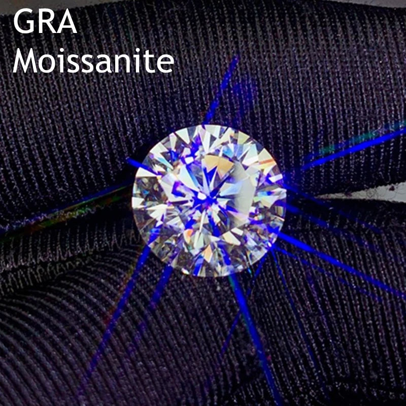 VVS1 D Moissanite Diamonds 0.5-1.0ct Loose Gemstones
