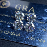 VVS1 D Moissanite Diamonds 0.5-1.0ct Loose Gemstones