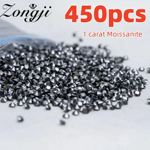 1.0ct/450PCS Round Lab Grown Moissanite Diamonds