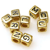 900pcs 7mm Alphabet Cubic Beads Colorful with Letter