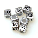 900pcs 7mm Alphabet Cubic Beads Colorful with Letter