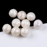 13-14mm Round Freshwater Pearls Pendant Earrings, DIY Hole Punching
