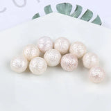 13-14mm Round Freshwater Pearls Pendant Earrings, DIY Hole Punching