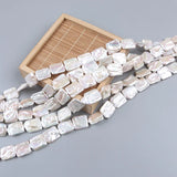 Square Freshwater Pearl Beads - 16x20mm Strand