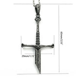 Lord Narsil Necklace Sword-Pendant Viking-Jewelry