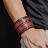 Retro Cowhand Stainless Steel Lock Cowboy Bracelet