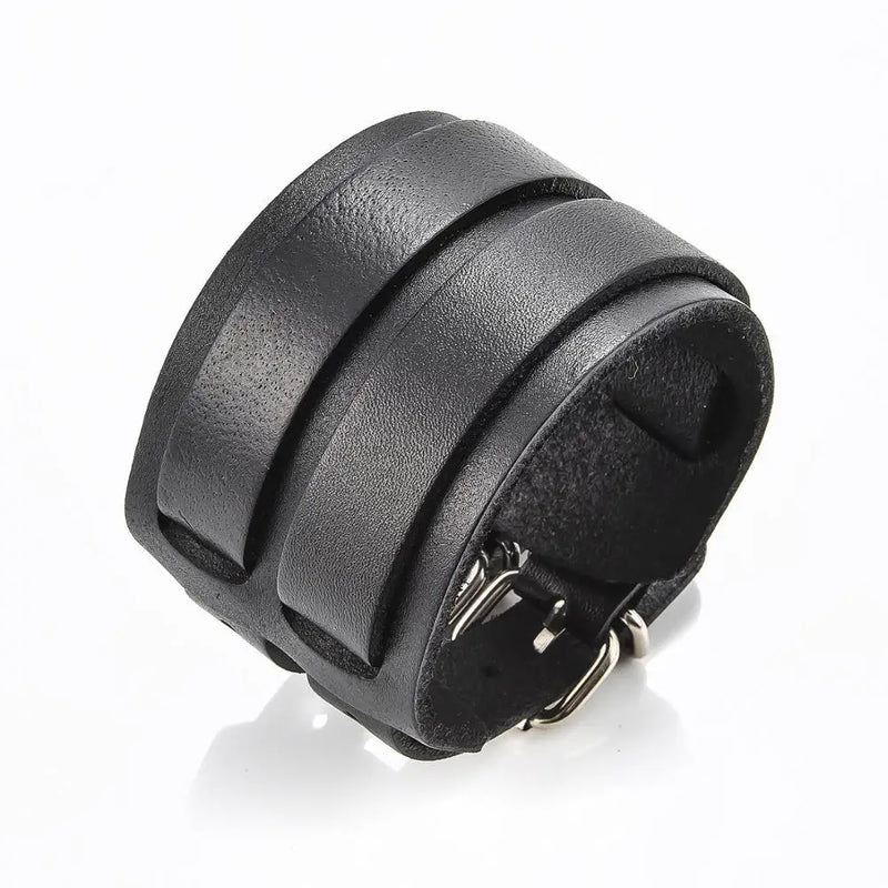 Retro Cowhand Stainless Steel Lock Cowboy Bracelet