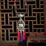 Chinese Embroidery Tassel Necklace Gothic Statement Jewelry