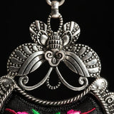 Chinese Embroidery Tassel Necklace Gothic Statement Jewelry