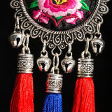 Chinese Embroidery Tassel Necklace Gothic Statement Jewelry