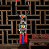 Chinese Embroidery Tassel Necklace Gothic Statement Jewelry