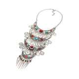 Ethnic Retro Multi-Layer Tassel Coin Necklace European American Jewelry