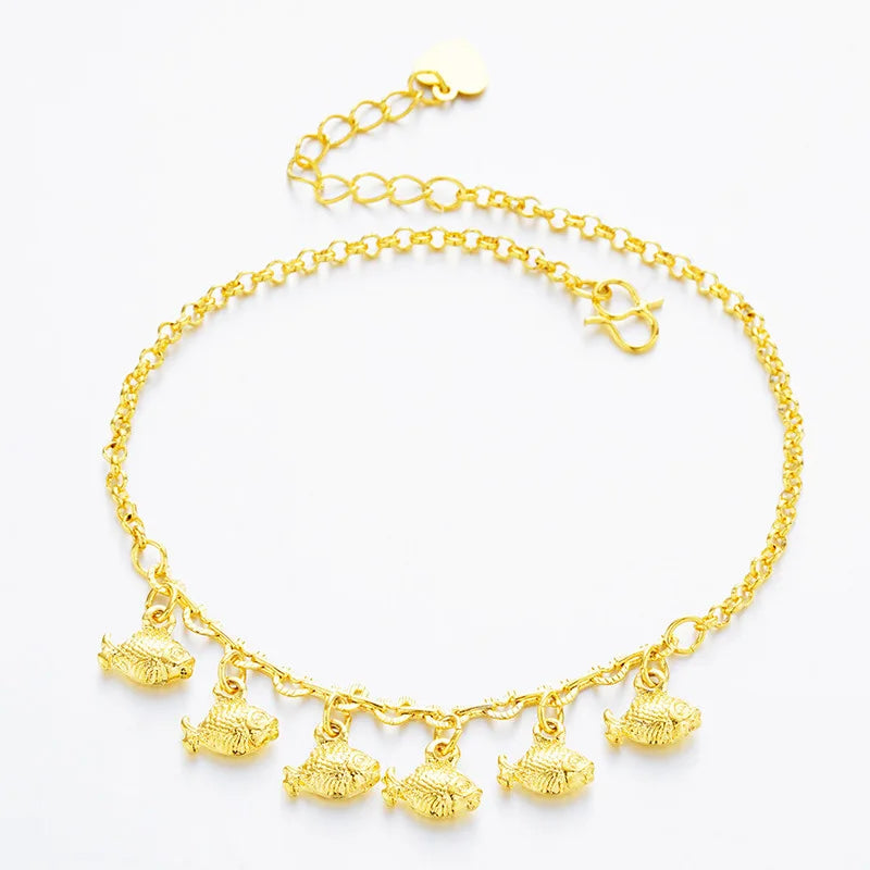 Goldfish Anklet Summer Beach Foot Jewelry Ladies Anklet