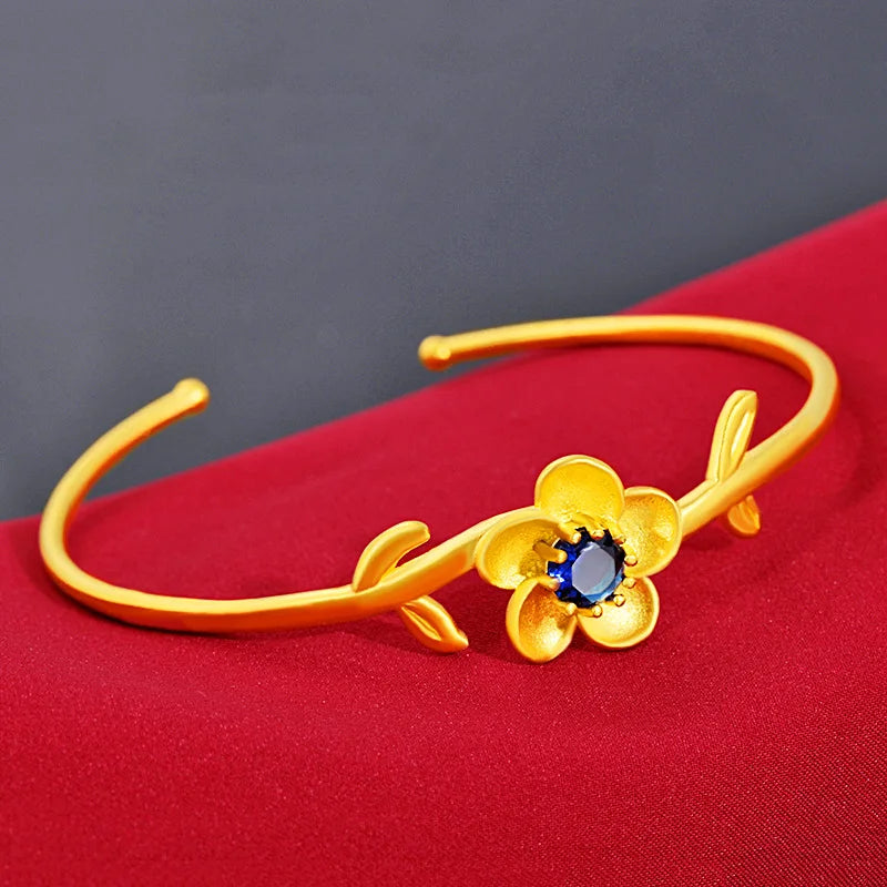 Vintage Plum Blossom Jewelry Bracelet from Japan and South Korea