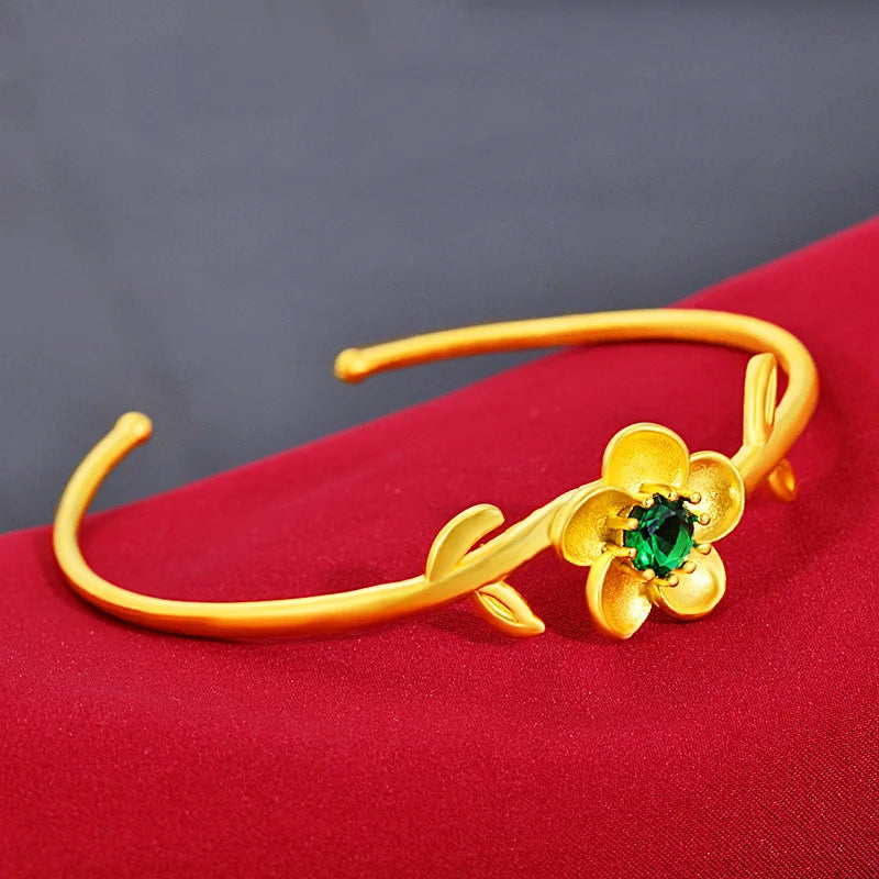 Vintage Plum Blossom Jewelry Bracelet from Japan and South Korea
