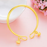 Vintage Frosted Double Ingot Pendant Ladies Bracelet Jewelry