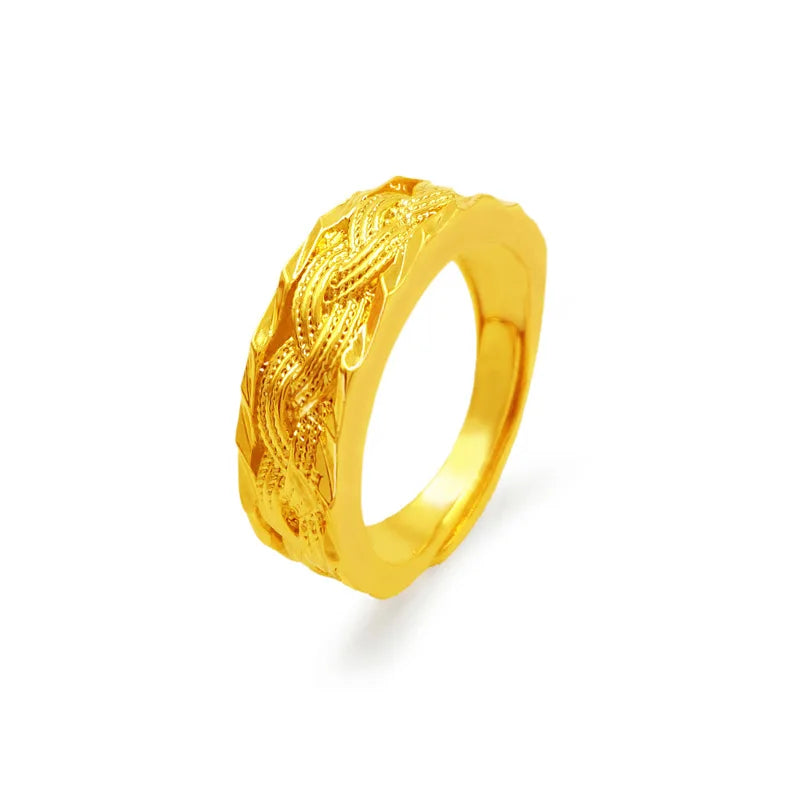 European American Twist Ring Live Mouth Adjustable Women's Accessory