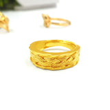 European American Twist Ring Live Mouth Adjustable Women's Accessory