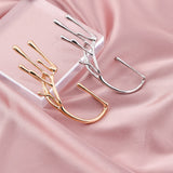 Lost Lady Earrings Geometry Oil Drip Drill Women's Ear Clips
