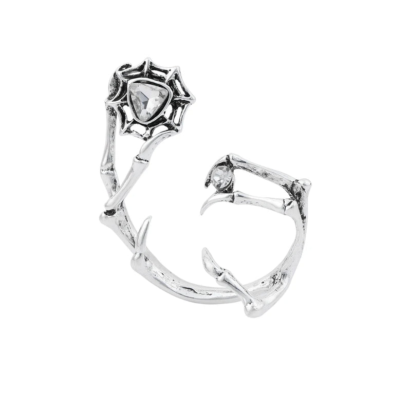 Lost Lady Earrings Geometry Oil Drip Drill Women's Ear Clips
