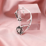 Lost Lady Earrings Geometry Oil Drip Drill Women's Ear Clips