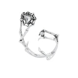 Lost Lady Earrings Geometry Oil Drip Drill Women's Ear Clips