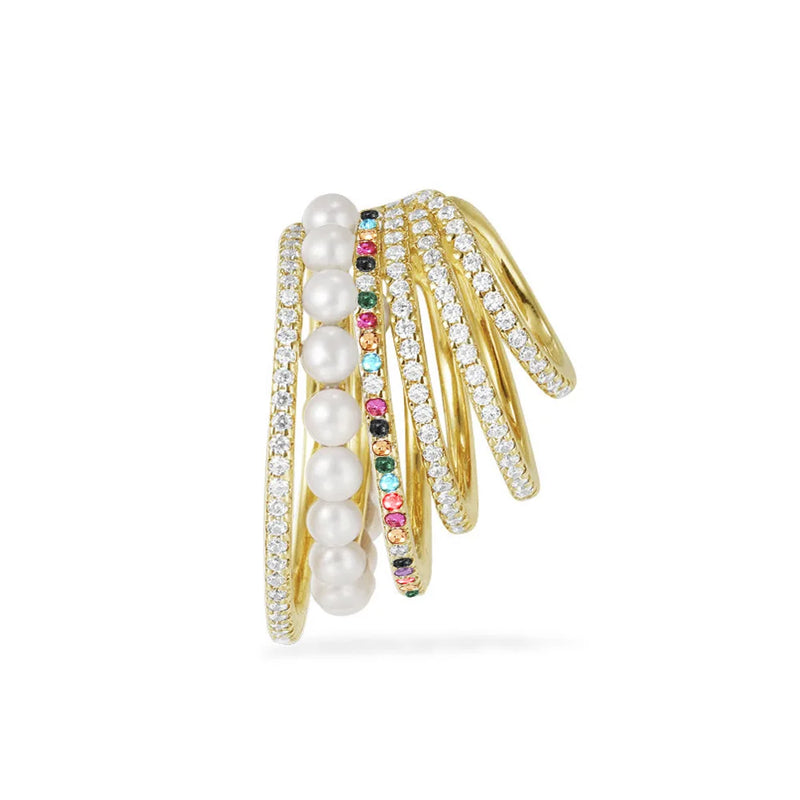 Crystal Earcuffs Rhinestone Cuff Earrings for Women