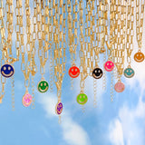 Colorful Smiley Ladies Necklace Birthday Gift Jewelry