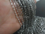 10 Meters Thin 2.5mm Stainless Steel Square Box Link Chain DIY