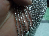 10M Bulk Stainless Steel 3.2mm Rice Beads Chain Jewelry Finding