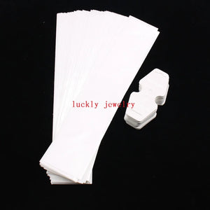 100 Set Self Seal Bag Necklace Bags with Tags