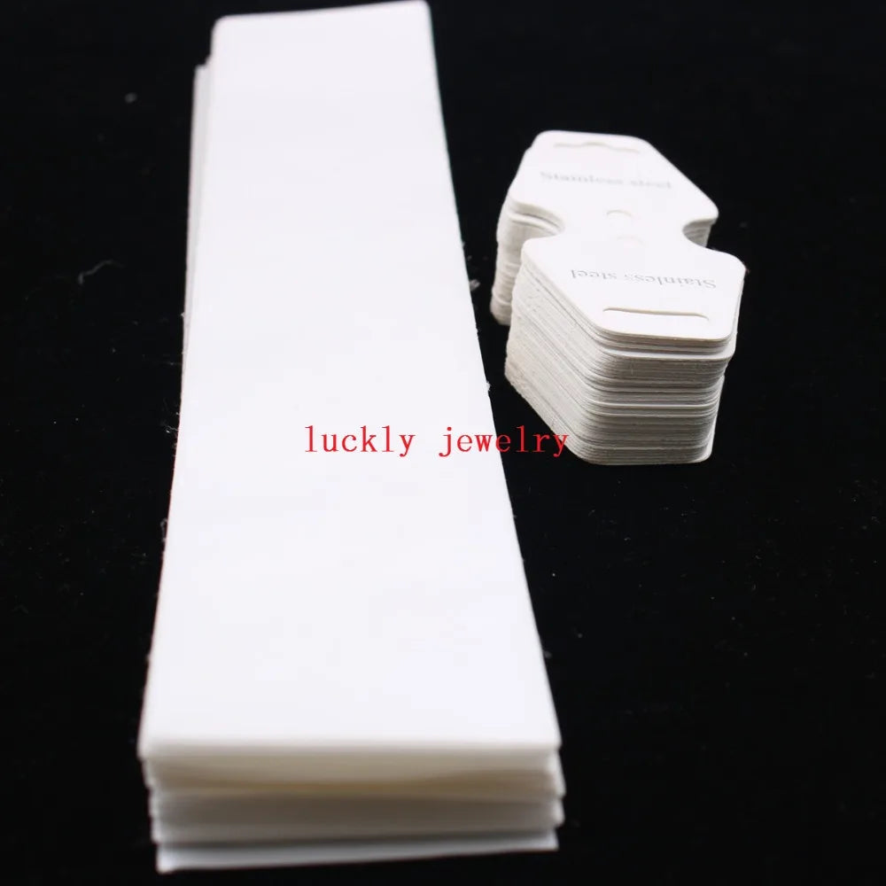 100 Set Self Seal Bag Necklace Bags with Tags
