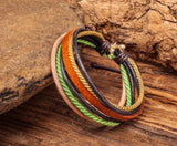 10PCS Surfer Men's Women's Friendship Hemp Leather Bracelet Wristband