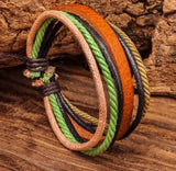 10PCS Surfer Men's Women's Friendship Hemp Leather Bracelet Wristband