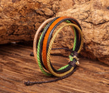 10PCS Surfer Men's Women's Friendship Hemp Leather Bracelet Wristband