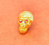 10Pcs Western Biker Skull Concho Red Crystal For Leathercraft Belt Saddle