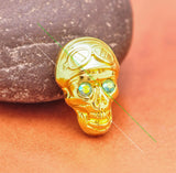 10Pcs Western Biker Skull Concho Red Crystal For Leathercraft Belt Saddle