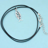 10pcs Ichthys Jesus Fish Pendant Charms HJ16
