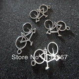 10pcs Bicycle Charms Stainless Steel Pendant Necklace DIY Jewelry Finding