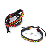 Spain Flag Eco Leather Bracelets Unisex Accessories Bangles