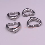 30pcs Stainless Steel Heart Charms Pendant DIY Jewelry Finding